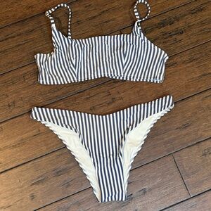 Lululemon Seersucker Triangle Swim Top and bottom*A/B Cup both size 10